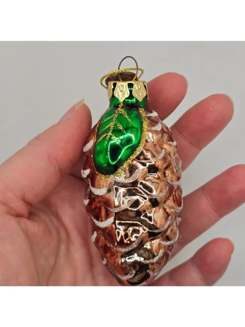 Christmas Ornament Glass Pinecone Thomas Pacconi Museum Series 2003 Holiday VTG